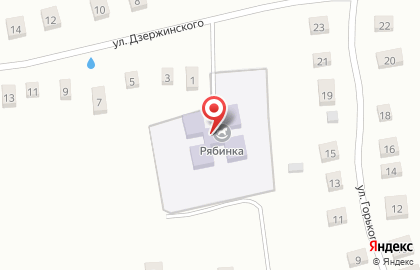 Детский сад Рябинка на улице Дзержинского на карте
