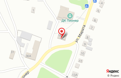 Продовольственный магазин на улице Марата на карте
