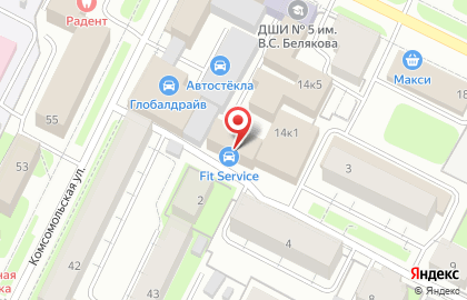 Автосервис FIT SERVICE на ​Некрасовском переулке на карте