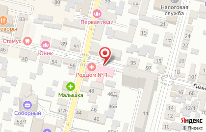 Женская консультация №1 на Гимназической улице на карте