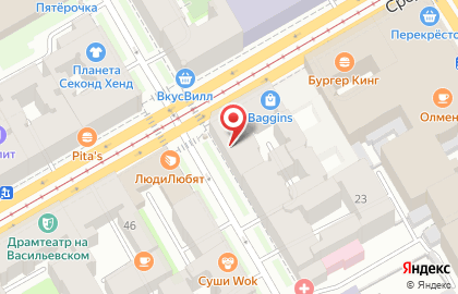 Магазин сухофруктов и орехов в Василеостровском районе на карте