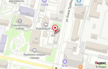 Сервисная компания Компьютерная помощь на улице Князя Трубецкого на карте