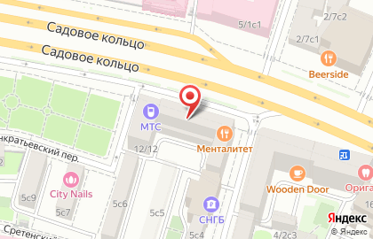 Банк ВТБ на Большой Сухаревской площади на карте