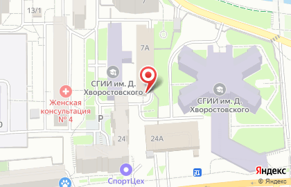 Теплая закрытая автостоянка на карте