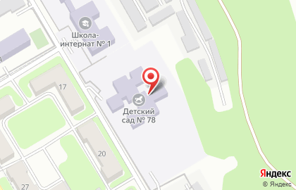 Детский сад комбинированного вида №78 на карте