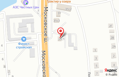 База строительных и отделочных материалов Стройлидер на Московском шоссе на карте