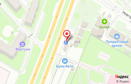 Магазин Колос на Новгородской улице, 22 к 3 на карте