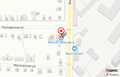 Супермаркет Магнит в Ростове-на-Дону на карте