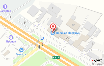 Супермаркет Деликат премиум на карте