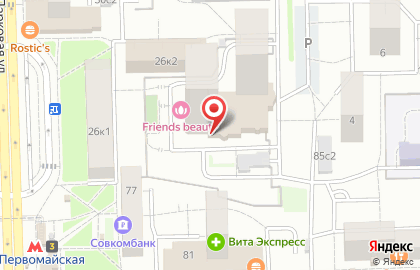 Школа танцев Дети в Балете на 10-й Парковой улице на карте