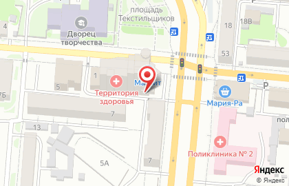 Стоматология Жемчужина в Октябрьском районе на карте