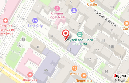 Мини-отель Samsonov Hotels на 3-ой Советской улице на карте