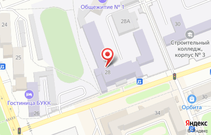 Строительный колледж в Бузулуке на карте