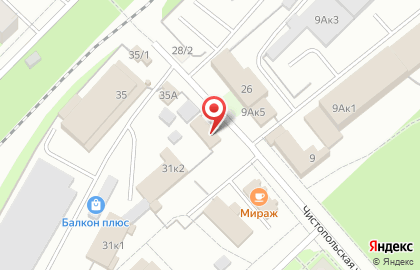 Магазин овощей и фруктов на Чистопольской улице на карте