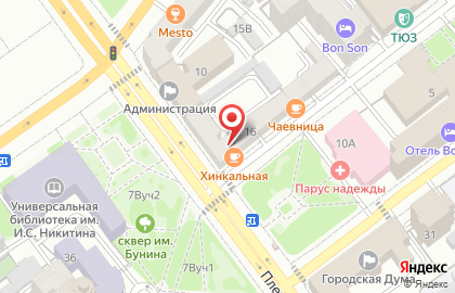 Золотое кольцо в Воронеже на карте
