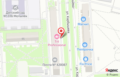 Студия красоты Дом стрижек TNL beauty bar на улице Карбышева на карте