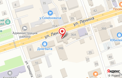 Оператор сотовой связи МегаФон на улице Ленина на карте