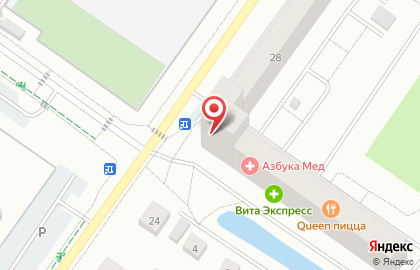Супермаркет Магнит у дома в Тюмени на карте