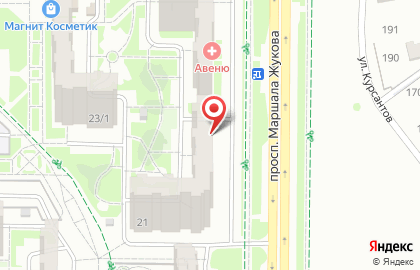 Мини-маркет Мини-маркет на проспекте Маршала Жукова на карте