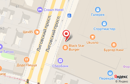 Магазин детской одежды BEBAKIDS на Лиговском проспекте на карте