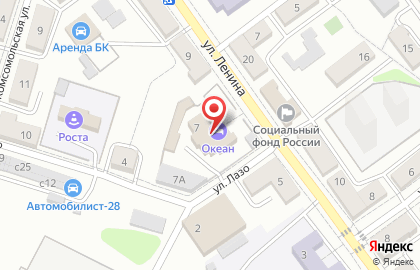 Гостиница Океан во Владивостоке на карте