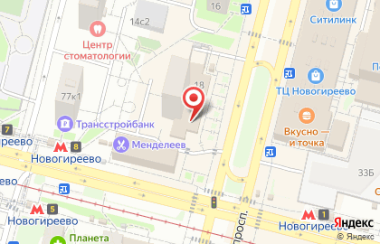 Снюсмаркет в Новогиреево на карте