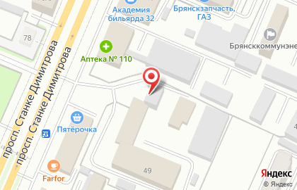 Пожарная часть №8 по Брянской области на карте