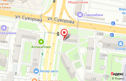 Ломбард Топаз в Железнодорожном районе на карте