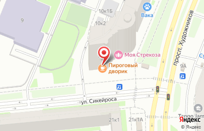 Кафе Пироговый дворик в Санкт-Петербурге на карте