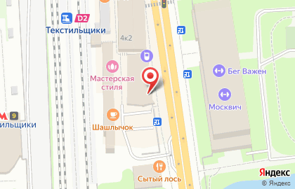 Магазин фастфудной продукции на Люблинской улице на карте