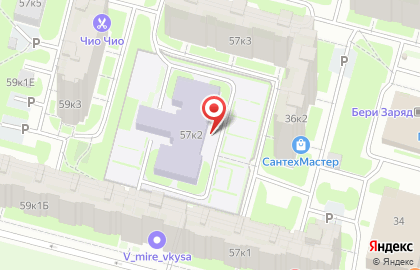 Детский сад №77 на Богатырском проспекте на карте