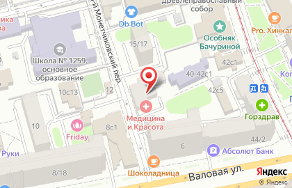 Клиника Медицина и Красота на Павелецкой на карте