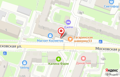 Салон цветов Амелия на Московской улице на карте