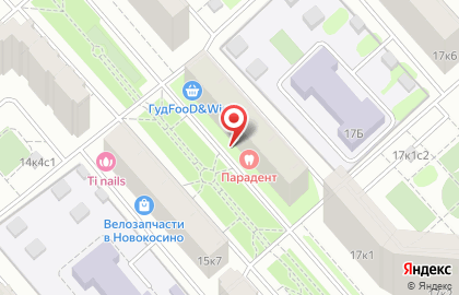 Софи на Новокосинской улице на карте