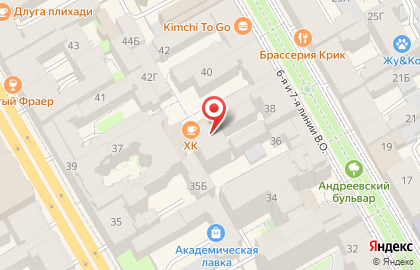 Объединенный ломбард в Василеостровском районе на карте
