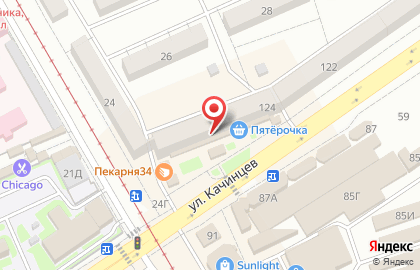Универсам Пятёрочка в Дзержинском районе на карте