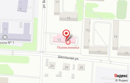 Больница Хабаровская районная больница на Школьной улице на карте