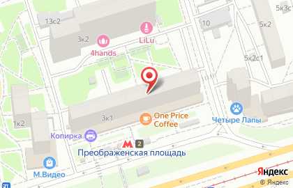 Туристическое агентство ANEX Tour на Преображенской площади на карте