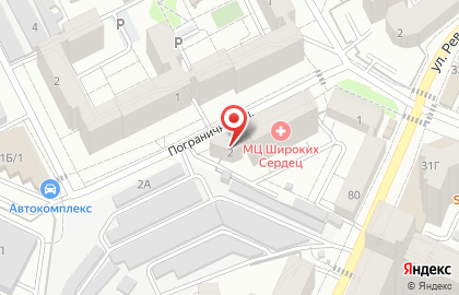ОАО Банк Западный на Пограничной улице на карте
