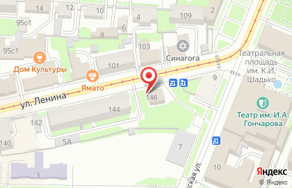Общественная приемная председателя партии Единая Россия Медведева Д.А. на улице Ленина на карте