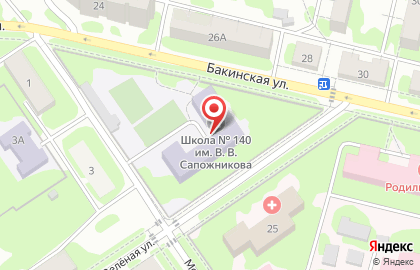 Средняя общеобразовательная школа №23 в Куйбышевском районе на карте