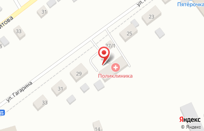 Областная больница №19 на улице Гагарина на карте