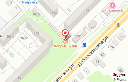 Пекарня Добрые булки на Добросельской улице на карте