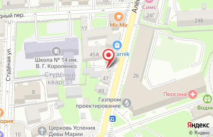Биоси на Алексеевской улице на карте