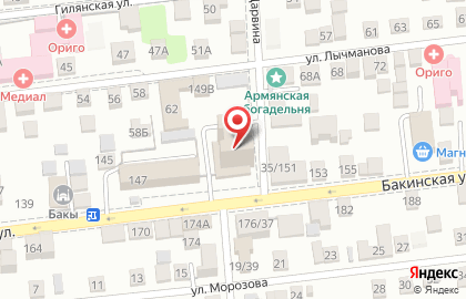 Служба курьерской доставки Мэйджор Экспресс на Бакинской улице на карте