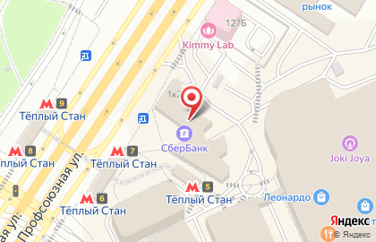 СберБанк на Новоясеневском проспекте, 1 к 2 на карте