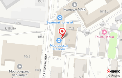 Аметист в проезде Ольминского на карте