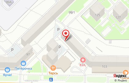 Ателье-магазин Рукодельница в Центральном районе на карте