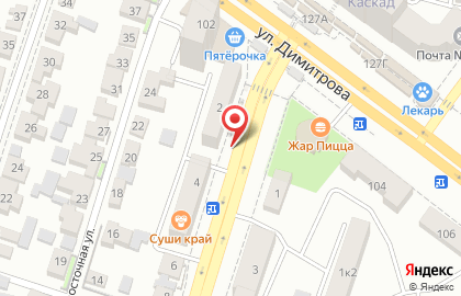 Кега на Волгоградской улице на карте