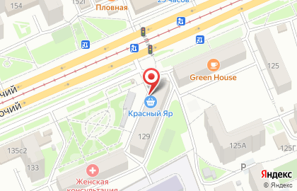 Банкомат Левобережный в Свердловском районе на карте